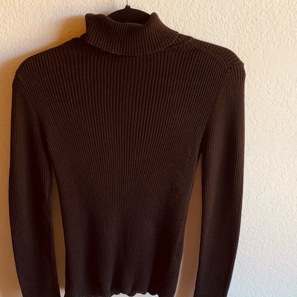 Long sleeve Black Turtle Neck 100% cotton Size Small 4/6 - Picture 6 of 8
